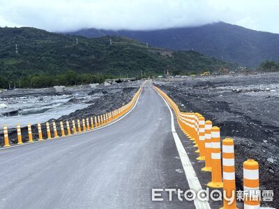 台9線馬太鞍溪橋涵管便道搶修完成 恢復正常通行