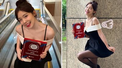 李多慧獲封「最具價值啦啦隊」！低胸穿超辣領獎…邪惡視角全被拍