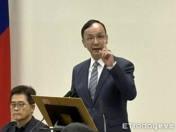 ▲▼國民黨主席朱立倫中常會致詞。（圖／記者鄭佩玟攝）