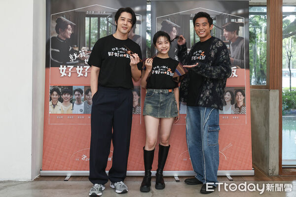 ▲胡宇威、李玲葦、初孟軒出席《就算一個人也可以好好的吃飯2》媒體茶敘。（圖／記者林敬旻攝）