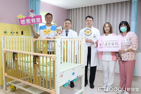 ▲林思宏醫師返鄉出席若瑟醫院病床捐贈儀式，愛心守護偏鄉兒童。（圖／記者游瓊華翻攝）