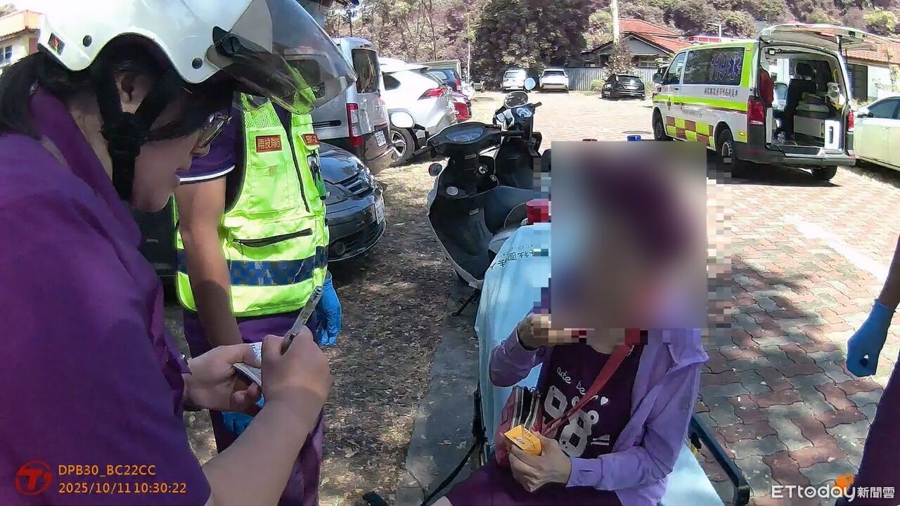 婦開車血糖低頭暈！急開進停車場　南投警送麥香奶茶解危