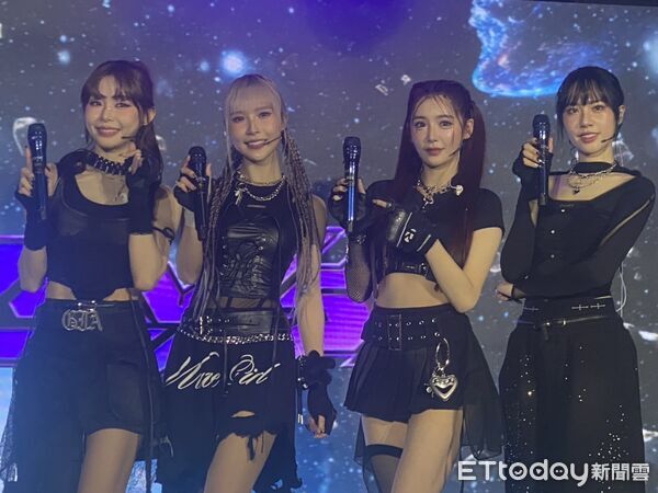 ▲▼全新女團「LUVSSI」由人氣啦啦隊成員菲菲、Rina、Yuri、宋宋組成。（圖／記者黃國霖攝）