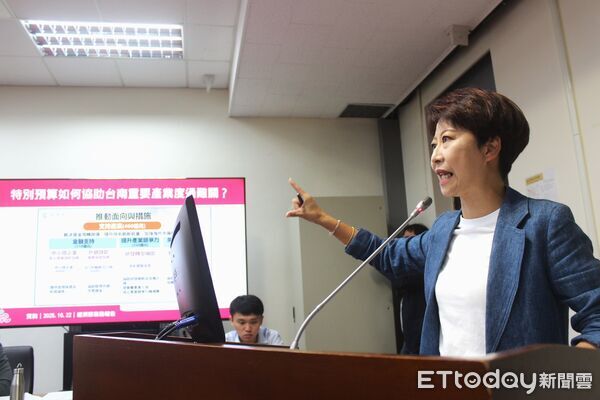 ▲立委陳亭妃在經濟委員會質詢，要求政府補上關稅差距，打造公平競爭環境。（圖／記者林東良翻攝）