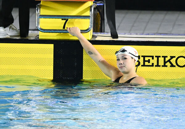 ▲混血女泳將韓安齊本屆全運會勇奪10面金牌，「台灣蝶王」王冠閎也有8金入袋。（圖／全運會提供） 