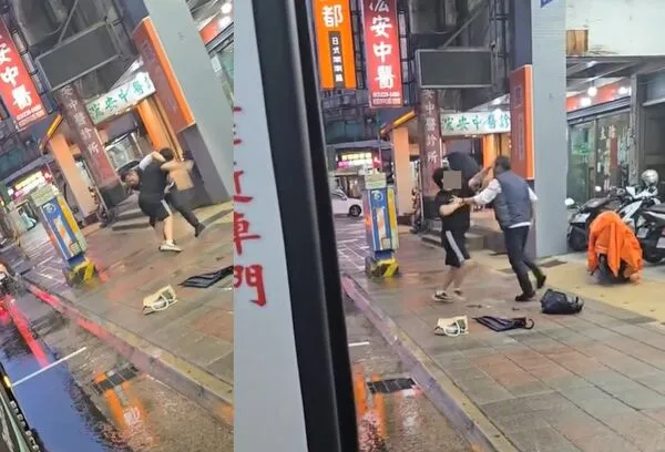 ▲桃園學生疑似投幣不足惹怒司機，雙方在街頭爆發衝突。（圖／翻攝自Threads）