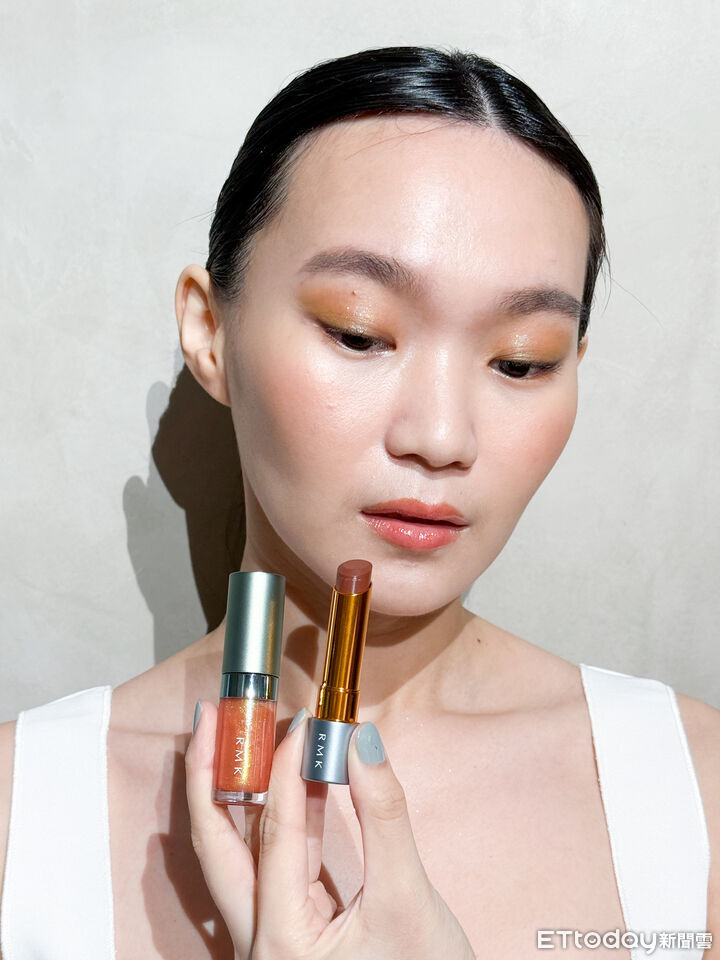 試開箱,RMK,addiction,彩妝,眼影。（圖／記者李薇攝、品牌提供）