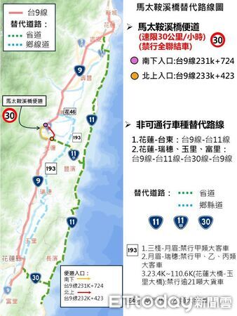 ▲蘇花路廊光復節連假行車攻略圖。（圖／公路局提供，下同）