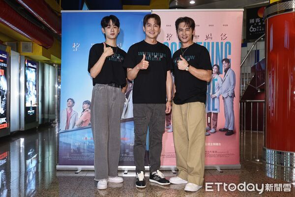 ▲温昇豪、李廷鎮、洪暐哲出席《整形過後》媒體茶敘。（圖／記者林敬旻攝）