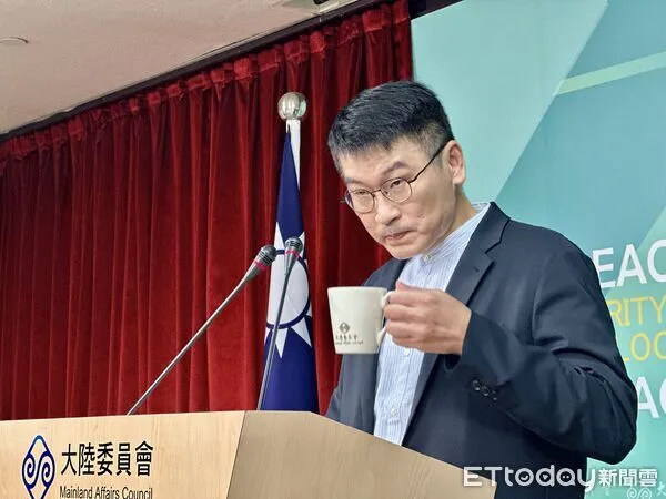 ▲▼陸委會副主委、發言人梁文傑。（圖／記者蔡紹堅攝）