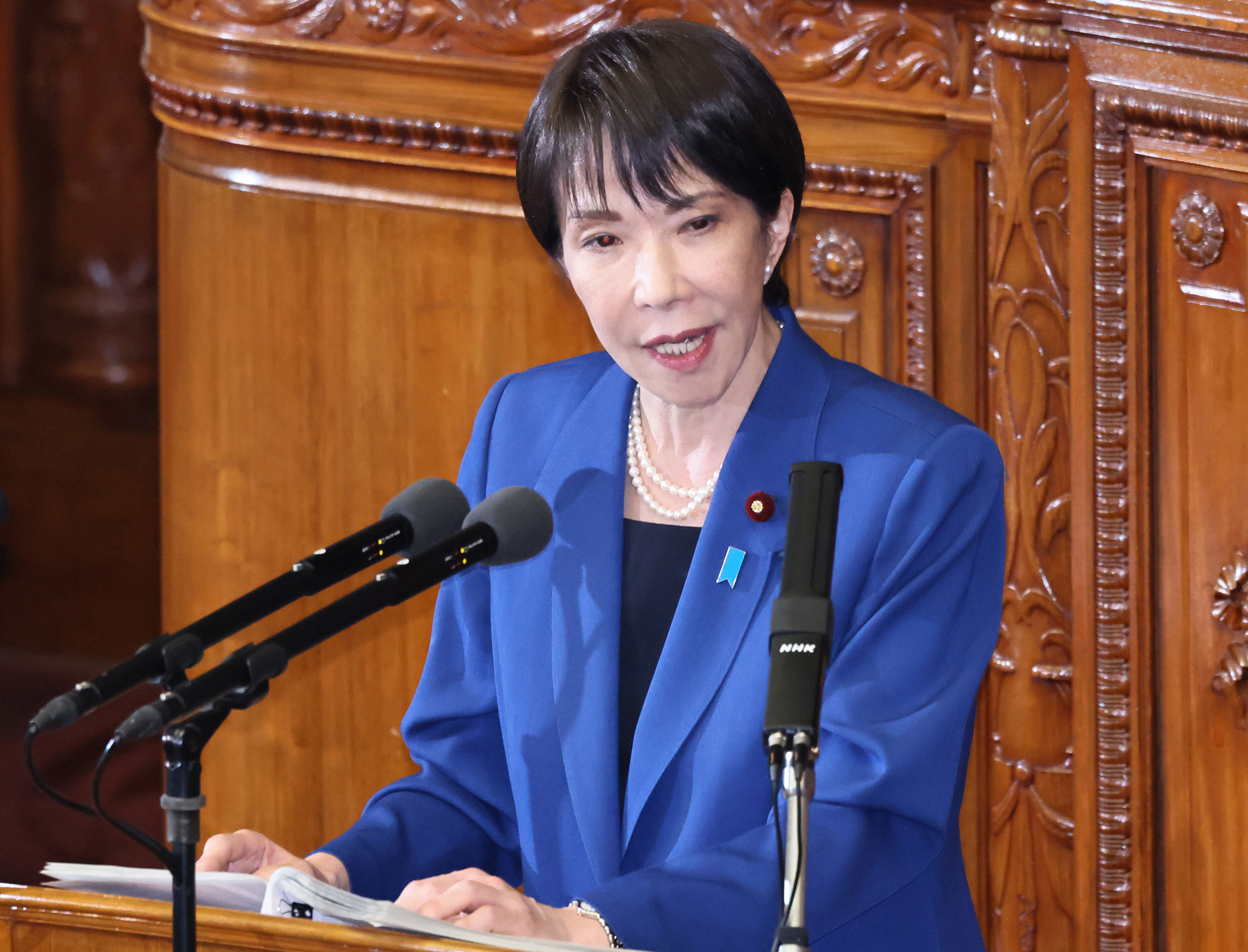 ▲▼日本首相高市早苗24日下午在參眾兩院首次發表施政方針演說。(圖/達志影像/美聯社)