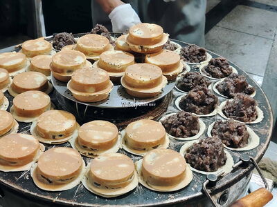 九成體積塞滿餡料！晴光市場20元爆漿紅豆餅　蘿蔔絲口味最搶手