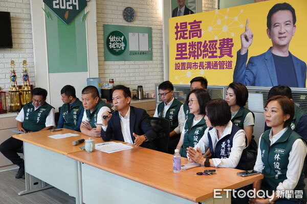 ▲立委林俊憲提出「里政三願景」，盼強化基層治理體系。（記者林東良翻攝，下同）