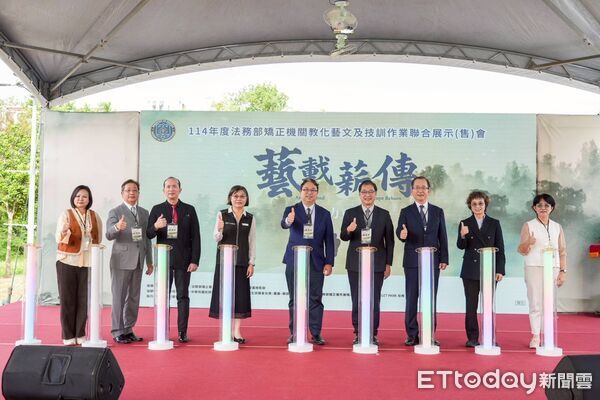 ▲2025年法務部矯正機關聯合展示(售)會於大台南會展中心開幕，吸引民眾參觀。（記者林東良翻攝，下同）