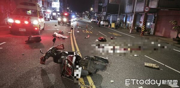 ▲▼嘉義縣中埔鄉台18線公路26.8公里處死亡車禍。（圖／記者翁伊森翻攝）