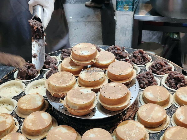 ▲▼台北晴光市場裡的晴光紅豆餅。（圖／部落客Wisely）