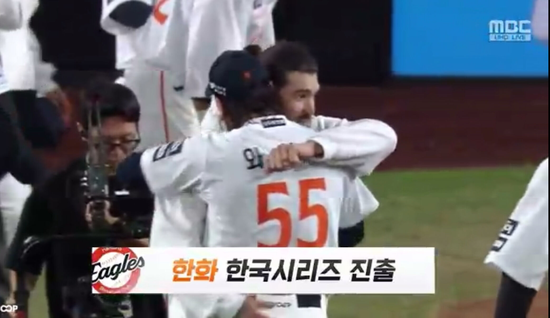 ▲龐塞、瑞恩聯手帶領韓華闖進韓國大賽。（圖／截自MBC轉播）