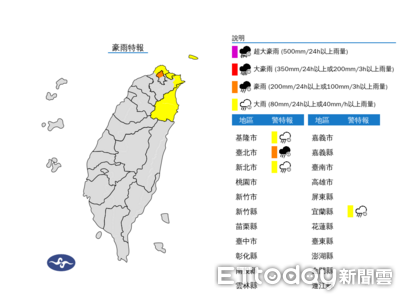 東北季風發威！4縣市豪大雨特報「雨下整夜」　一路濕到這天