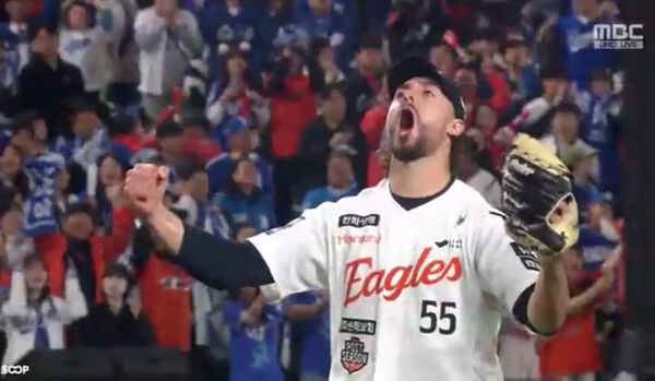 ▲龐塞、瑞恩聯手帶領韓華闖進韓國大賽。（圖／截自MBC轉播）