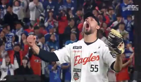 ▲龐塞、瑞恩聯手帶領韓華闖進韓國大賽。（圖／截自MBC轉播）