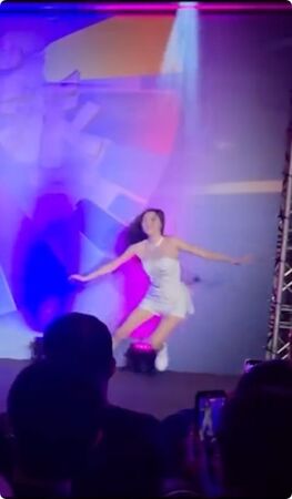 ▲▼南珉貞熱舞摔倒。（圖／翻攝Threads／minjeong_w_）