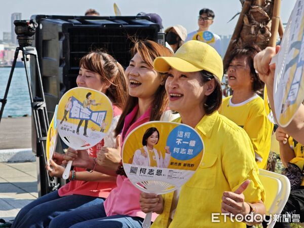 ▲柯志恩在25日出席看板記者會，暗酸賴瑞隆「別把我柯在心裡」           。（圖／記者吳奕靖翻攝）