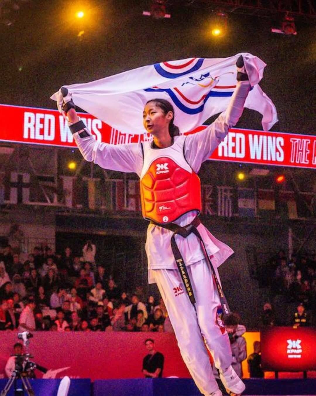 ▲劉侑芸跆拳道世錦賽奪冠。（圖／翻攝臉書宏武跆拳運動館）