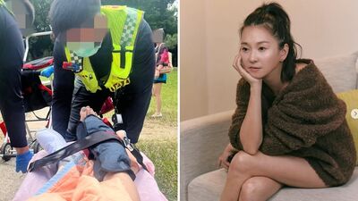 六月出意外「躺擔架畫面曝」！搭救護車：第一次翻船  剛被爆罹罕病