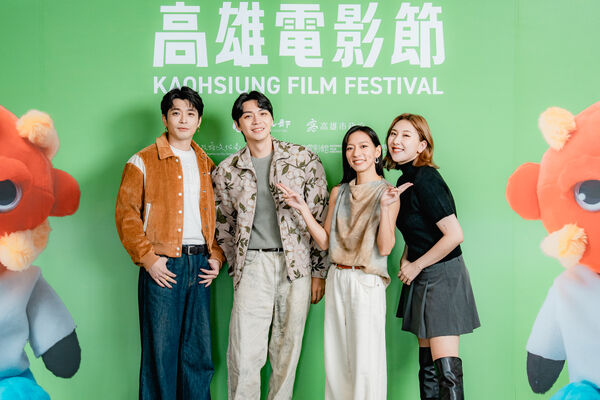 ▲《明日的過客》演員侯彥西、演員郭子豪、演員陳妤、演員毛祁芸出席高雄電影節。（圖／高雄電影節提供）