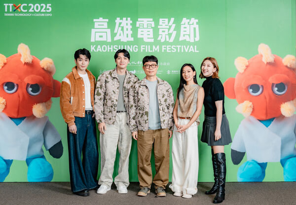 ▲《明日的過客》演員侯彥西、演員郭子豪、演員陳妤、演員毛祁芸出席高雄電影節。（圖／高雄電影節提供）