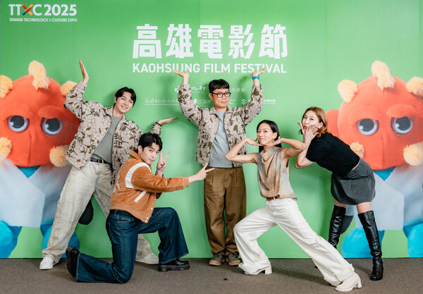 ▲《明日的過客》演員侯彥西、演員郭子豪、演員陳妤、演員毛祁芸出席高雄電影節。（圖／高雄電影節提供）