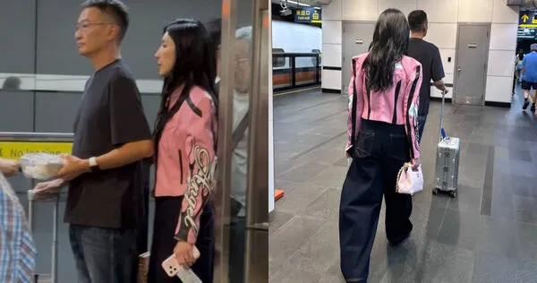 娛樂報報／楊謹華封后變身小粉絲　粉黑打扮應援老公愛相隨