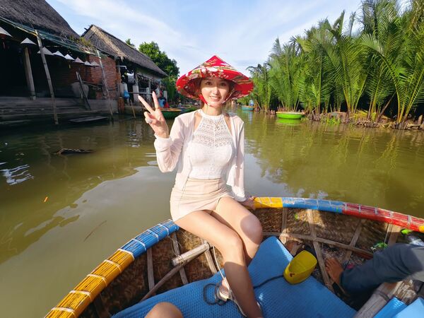 ▲▼會安椰子船。（圖／部落客混血珊莎的奇幻旅程授權提供）