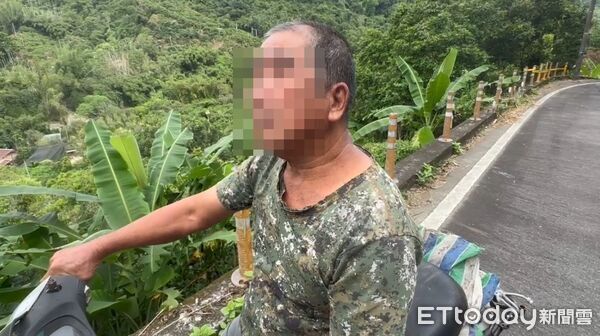 ▲台中霧峰山區驚見白骨，盧姓農民目擊遺體慘況。（圖／記者白珈陽攝，下同）