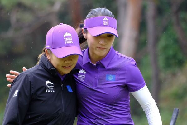▲台灣高球好手徐薇淩助世界隊勇奪LPGA皇冠盃季軍。（圖／昊昭顧問有限公司提供，下圖同）