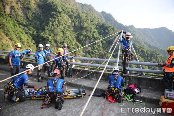 ▲Grimp Taiwan 2025年繩索救援國際邀請賽於10月24日至26日在消防署訓練中心及明潭發電廠登場。（圖／記者林東良翻攝，下同）