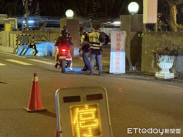 ▲埔警環雙時段稽查，嚴打烏賊車與噪音重機。（圖／記者高堂堯翻攝）