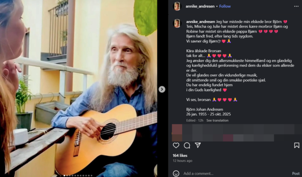 ▲▼伯恩安德森Bj&ouml;rn Andresen。（圖／翻攝自Instagram／annike_andresen）
