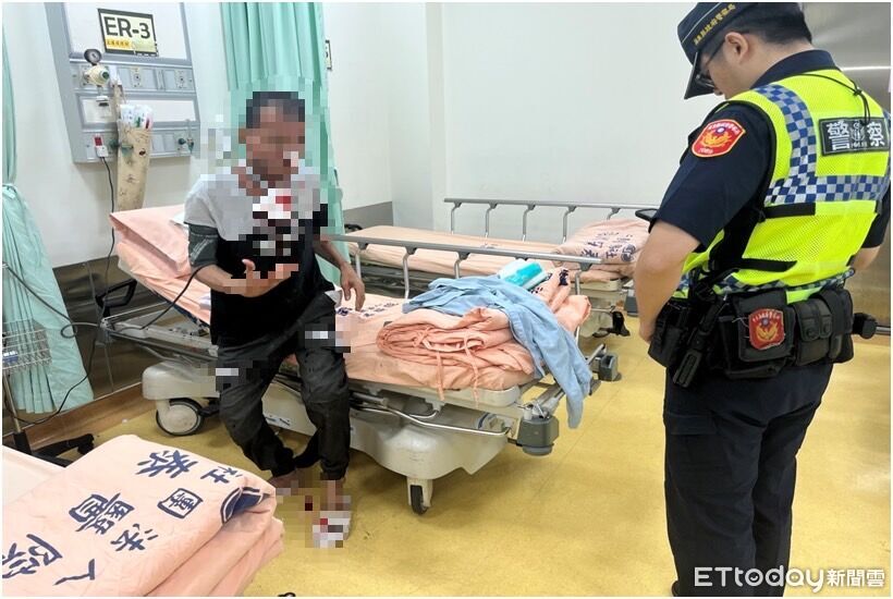 屏東男術後滲血口吐鮮血閃燈求援 內埔警火速送醫救命
