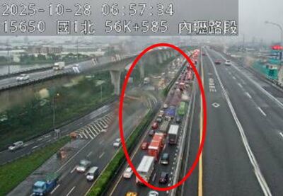 快訊／上班注意！　國1追撞塞爆