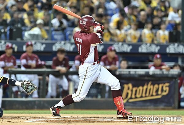 ▲▼2025中職台灣大賽G5，林泓育。（圖／記者李毓康攝）