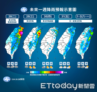今清晨低溫下探17.9度　3地豪大雨下到入夜
