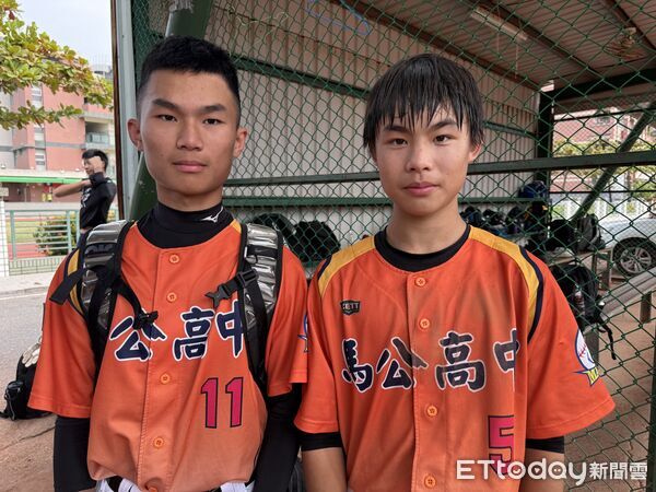 ▲▼中信盃黑豹旗馬公高中，王耀韡（左）與章平（右）。（圖／記者楊舒帆攝）