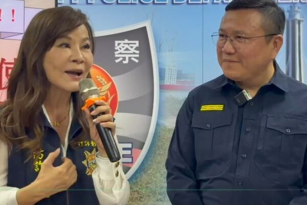 ▲台語天后龍千玉當彰化縣警局防詐大使。（圖／彰化縣警察局提供）