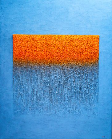 ▲▼韓國單色畫家昔永浩&mdash;&mdash;台灣個人展「對話」在中正紀念堂舉行。