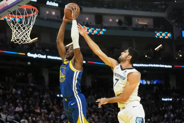 ▲勇士庫明加、灰熊莫蘭特。（圖／達志影像／美聯社）