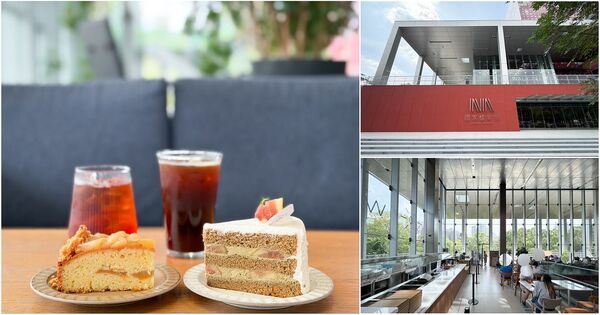 ▲▼林口網美咖啡廳「WALK IN林口檔案館店」坐擁國家檔案館美景，品味質感甜點的藝文新地標。（圖／部落客VIVIYU提供）