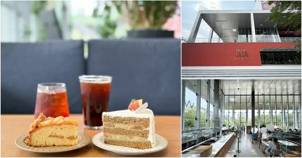 ▲▼林口網美咖啡廳「WALK IN林口檔案館店」坐擁國家檔案館美景，品味質感甜點的藝文新地標。（圖／部落客VIVIYU提供）