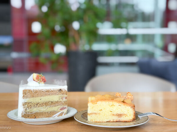 ▲▼林口網美咖啡廳「WALK IN林口檔案館店」坐擁國家檔案館美景，品味質感甜點的藝文新地標。（圖／部落客VIVIYU提供）