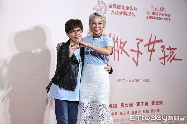 ▲趙心妍、小八出席《左撇子女孩》首映會。（圖／記者林敬旻攝）